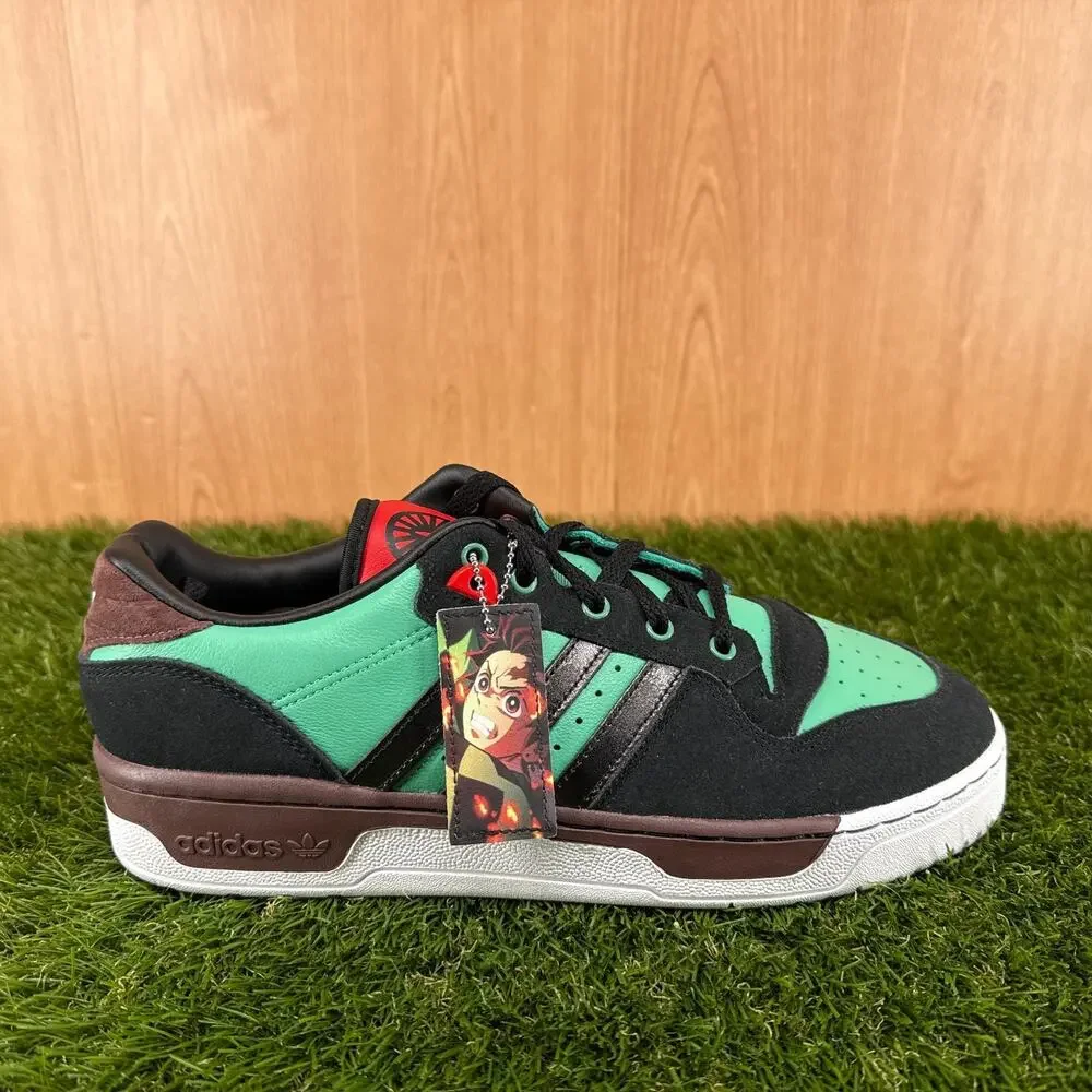 adidas Rivalry Low Demon Slayer Tanjiro Sneakers JI3312 Men's Size 9.5